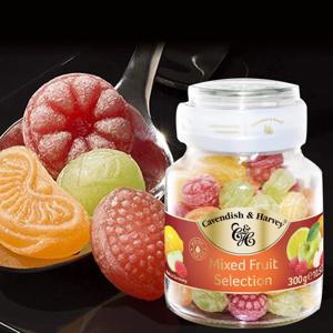 캐빈디쉬하비 믹스드 후르티 셀렉션 과일사탕 300g