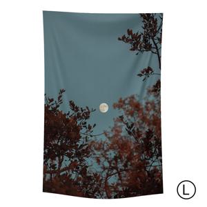 135x230cm 파티오 쉬폰 패브릭 포스터 커튼 자연 풍 가리개 커튼