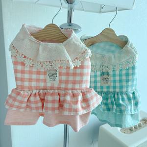 후르츠 강아지 벨크로 원피스 하네스 2colors