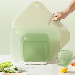 [해외] 북유럽 양면 향균 도마 위생도마 3P세트+거치대 2colors