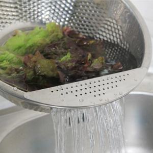 프리미엄 물빠짐 스텐 세척볼 27cm - 쌀세척