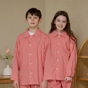 면모달 아동 주니어 잠옷 파자마 셋업 여아 남아 WVST레드