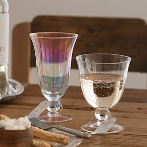 유럽 빈티지 튤립 오로라 고블렛잔 홈파티 샴페인 높은형 (오로라)