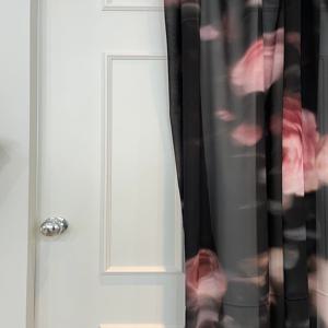 대형 롱 쉬폰 패브릭 커튼 포스터 145*230 사이즈 06 장미숲