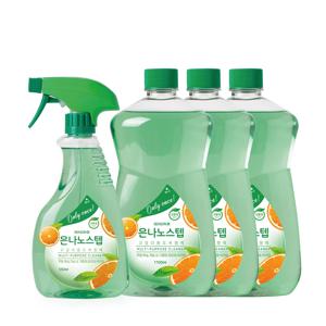 시즌3 다용도 세정제 550ml 1개 + 1100ml 리필 3개