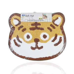 호랑이 얼굴 타올 발매트 주방 욕실 매트 캐릭터 러그