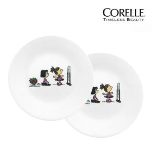 스누피 더홈 원형접시소 2p