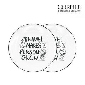 스누피 찰리 원형접시중 2p