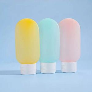 여행용 공병 3개 세트 수영장 화장품 샴푸 크림 소분 실리콘 용기 60ml 4colors