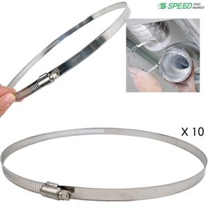 스텐 호스밴드 150~250mm (10인치) 10개 클램프 반도 물 호스조임