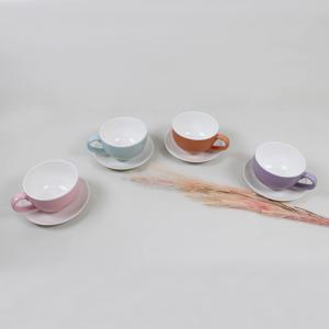 도자기 홍차잔 찻잔 라떼잔 카푸치노찬 동글동글 커피잔세트