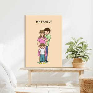 가족 일러스트 포스터 34종 - 20.패밀리1