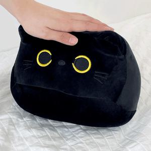 까망베르 쿠션 검은 고양이 인형 귀여운 애착 인형 깜냥이 자취 집들이 친구 우정 선물