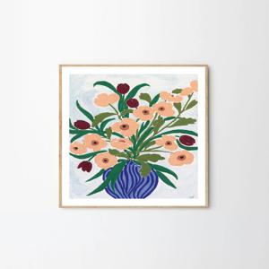 애니 세실리에 이버센 Anine Cecilie Iversen - Cerulean 꽃그림