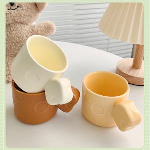 세라믹 치즈 머그잔 머그컵 찻잔 라떼잔 3 color