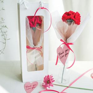 블룸 카네이션 한송이 꽃다발 + 용돈봉투 + 쇼핑백