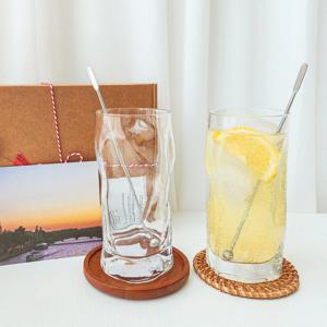 워터폴 쿨러 460ml + 라탄코스터 + 머들러 2인용 선물세트