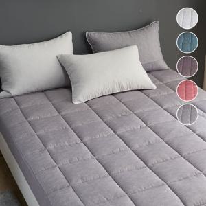 도톰한 프리미엄 향균 마이크로 토퍼 매트리스 커버 SS/Q (5컬러)