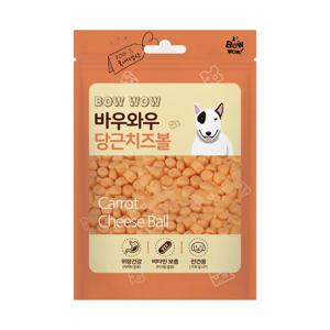 애견간식 바우와우 당근치즈볼 저염분 간식 100g