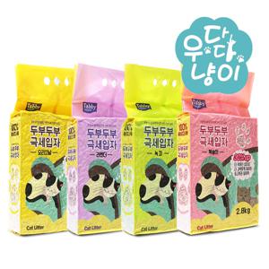 두부두부 극세입자 2.8kg 6개입 고양이모래