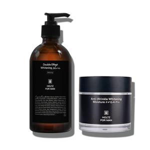 남성 남자 미백 스킨 토너 300ml 워터드롭 수분 크림 100g 2종 세트 닦토 주름개선