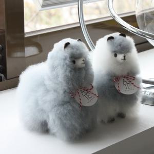Gray alpaca doll (S size)