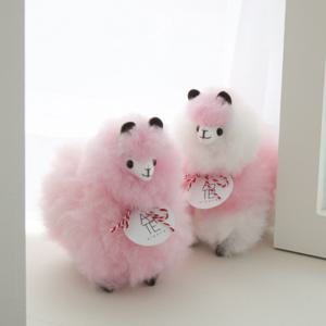 Pink alpaca doll (S size)