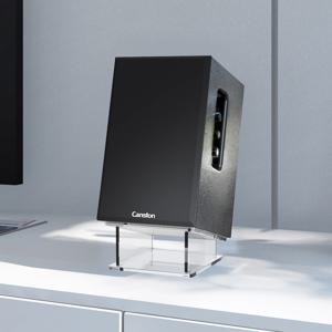 캔스톤 R770BT 스피커 거치대 아크릴 거치대 스탠드 받침대 투명 1세트
