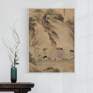 신윤복 그림 외국인선물 민화 일러스트 포스터 액자 벽꾸미기 풍속화 조선시대 그림 인테리어