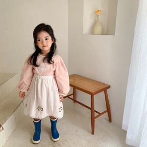 테리 자수 레이어드 원피스 R5328