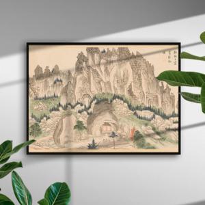 풍경화 그림 자연 산수화 동양화 한국화 풍속화 전통소품 민화 그림 인테리어 포스터 액자