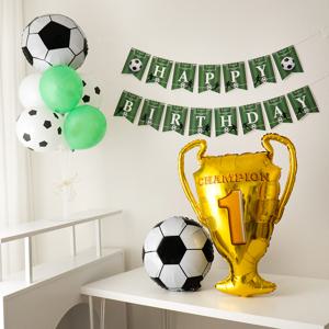 트로피 축구공 호일풍선 생일파티 세트