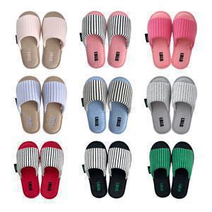 엔비 타올 스트라이프 포인트! 워셔블 층간소음 논슬립 실내화 룸슈즈