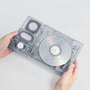 [해외] SPLIT 분리형 CD 플레이어 블루투스 스피커 블루투스 CD플레이어 반투명