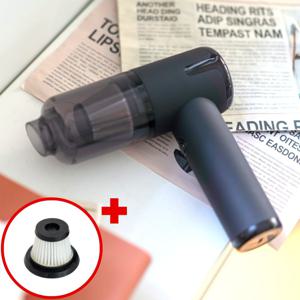 2세대 무선 미니 청소기 에어건 탑재 이중 스테인레스/헤파 필터