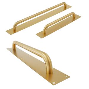 스텐골드무광 판손잡이 미닫이 중문 여닫이 대형문 손잡이 슬라이딩 전면고정