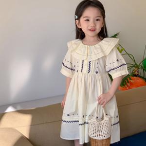 레나 자수 프릴 원피스 R11439