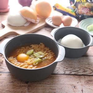국내생산 전자렌지용 만두 계란 호빵 찜기 라면용기 소형,중형 2ea