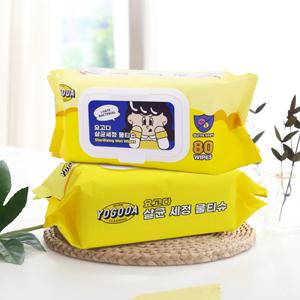 99.9% 살균 세정 물티슈 캡형 80매 10팩