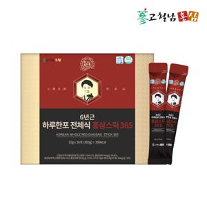 짜먹는 6년근 하루한포 전체식 홍삼스틱 365 10g  30포