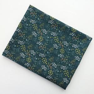 면20수평직 식물 패턴 청록색 인테리어 원단 천 패브릭 로브 셔츠 치마 만들기-메도우가든