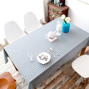 코튼 면 2인 4인 6인용 식탁보 커버 테이블보 협탁보 헤링본 그레이