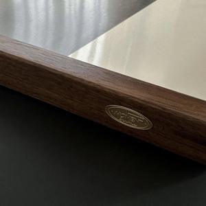 프레임 단품ㅣ프리미엄 고급 월넛 액자 플랫 쉐입 A4-70x100cm (맞춤제작)