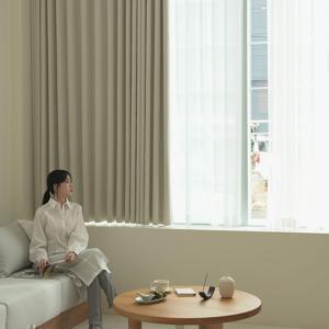 윤슬 암막커튼 빛차단 냉방유지 거실 안방 형상기억 맞춤 2colors