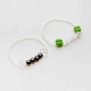 비즈 팔찌 만들기 DIY 행운의 클로버 이니셜 우정팔찌 비즈팔찌 우정템 비즈DIY 비즈공예