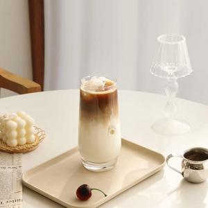 베이직 대형 유리컵 560ml 아이스라떼 아메리카노 맥주잔 카페 펍 스타일