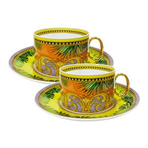 정글 에니멀리어 커피컵소서2인조세트( Low)