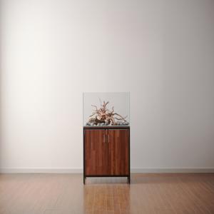 멀바우 집성원목 철제 축양장 어항받침대 수조다이 선반 (3sizes)