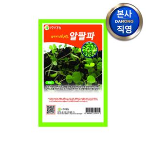 베이비 (샐러드) 알팔파 씨앗 10g . 무소독 베란다 텃밭 채소 재배 씨 종자