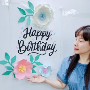 신생아 50일 백일 돌 생일잔치 어린이집 유치원 초등학생 생일파티 미니현수막 이벤트